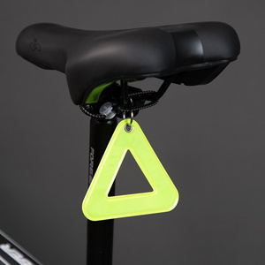 Señales Triangulares Reflectantes Portátiles Disponibles en Varios Colores para Bicicleta de Carretera, Sillín de Bicicleta, Seguridad en Ciclismo, Duraderas y Fáciles de Usar - Product Image 3
