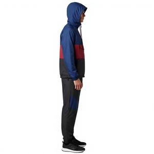 Combinaisons coupe-vent décontractées respirantes pour hommes, en polyester/nylon, pour le sport en plein air, avec fermeture éclair, pour adultes, automne - Product Image 2