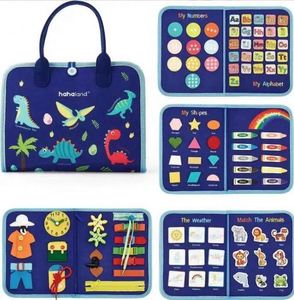 ของเล่นบอร์ดกิจกรรมแบบสัมผัสสำหรับเด็กเล็ก ของเล่นมอนเตสซอรี่ หนังสือเสริมพัฒนาการทางประสาทสัมผัส มีสินค้าพร้อมส่ง - Product Image 5