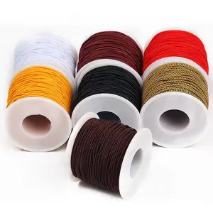 Factory Direct Sale Customized Stretch Unbreakable Flexible Polyester Elastic Round Solid Rubber Rope