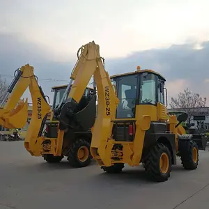 Th10-50 mini backhoe loader hidrolik tugas berat pemuat backhoe 4x4 Harga pemuat backhoe di india