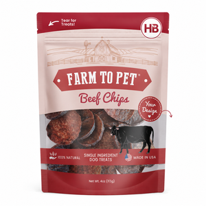 Private Label Dog Treat Packaging Pouch Custom Logo Stand Up Bag With Transparent Window For Pet Snacks