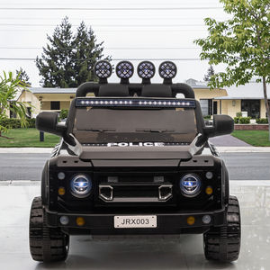 Açık 12V elektrikli altı tekerlekli binmek-çocuklar için müzik ile polis oyuncak araba 2-4 yıl akülü plastik malzeme - Product Image 2