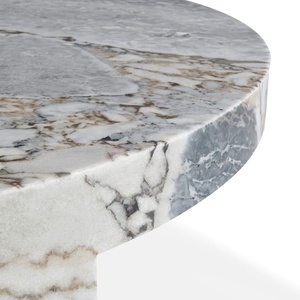 Tavolino rotondo in pietra personalizzato con <span class=keywords><strong>Design</strong></span> di grandi piedistalli in marmo tavolini da salotto mobili di lusso moderno <span class=keywords><strong>tavolo</strong></span> da centro - Product Image 4