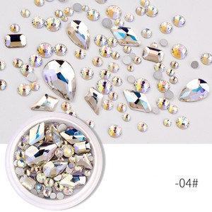 Misscheering 3D <span class=keywords><strong>Nail</strong></span> <span class=keywords><strong>Art</strong></span> Strass Flatback Charme Coeur acrylique Multislice Diamant <span class=keywords><strong>Nail</strong></span> décoration DIY Ongles Accessoires - Product Image 5