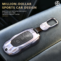 Housse de clé intelligente en alliage de zinc de style supercar anti-rayures pour Hyundai Santa Fe Tucson 2022 NEXO NX4 Atos Solaris Prime 2021