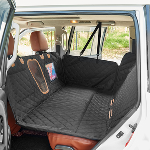Funda de Asiento <span class=keywords><strong>para</strong></span> Perro de Calidad Superior 600D con Base Rígida Engrosada, Tela Oxford, Ventana de Malla Lateral y Hamaca Duradera <span class=keywords><strong>para</strong></span> Mascotas en el Coche - Product Image 3
