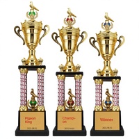 Trophée de Chine en métal extra-large à quatre piliers pour la commémoration des compétitions de Taekwondo, l'arithmétique mentale, la danse de rue, le ski, la peinture et les événements juniors