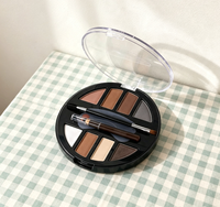 Crayon à sourcils 3 en 1, palette de fards à paupières, kit de maquillage pour les yeux portable tout-en-un