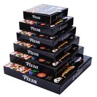 Weiß Günstige Holz Wellpappe Leistungs starker Hersteller Drucken Biologisch abbaubarer Großhandel Lieferant Kunden spezifische Pizza-Papier boxen