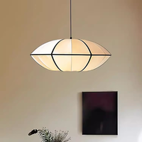 Lustre moderne de style médiéval pour chambre à coucher, salon, salle à manger, lanterne en tissu