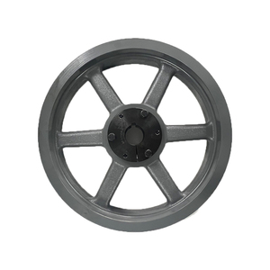 8V kemerler OEM özelleştirilebilir V kanallı kasnak için çift kayışlı kasnak ile dökme demir QD burç tekerlek - Product Image 1