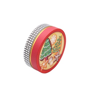 กล่องกระดาษทรงกระบอกสำหรับใส่เค้กคริสต์มาส กล่องของขวัญพร้อมฝาและฐาน กล่องกระดาษคราฟท์ทรงกระบอกสำหรับบรรจุภัณฑ์ - Product Image 3