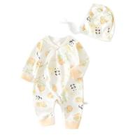 Cómodo Mono de Algodón con Estampado de Mariposas para Bebés Recién Nacidos, Unisex, para las Cuatro Estaciones
