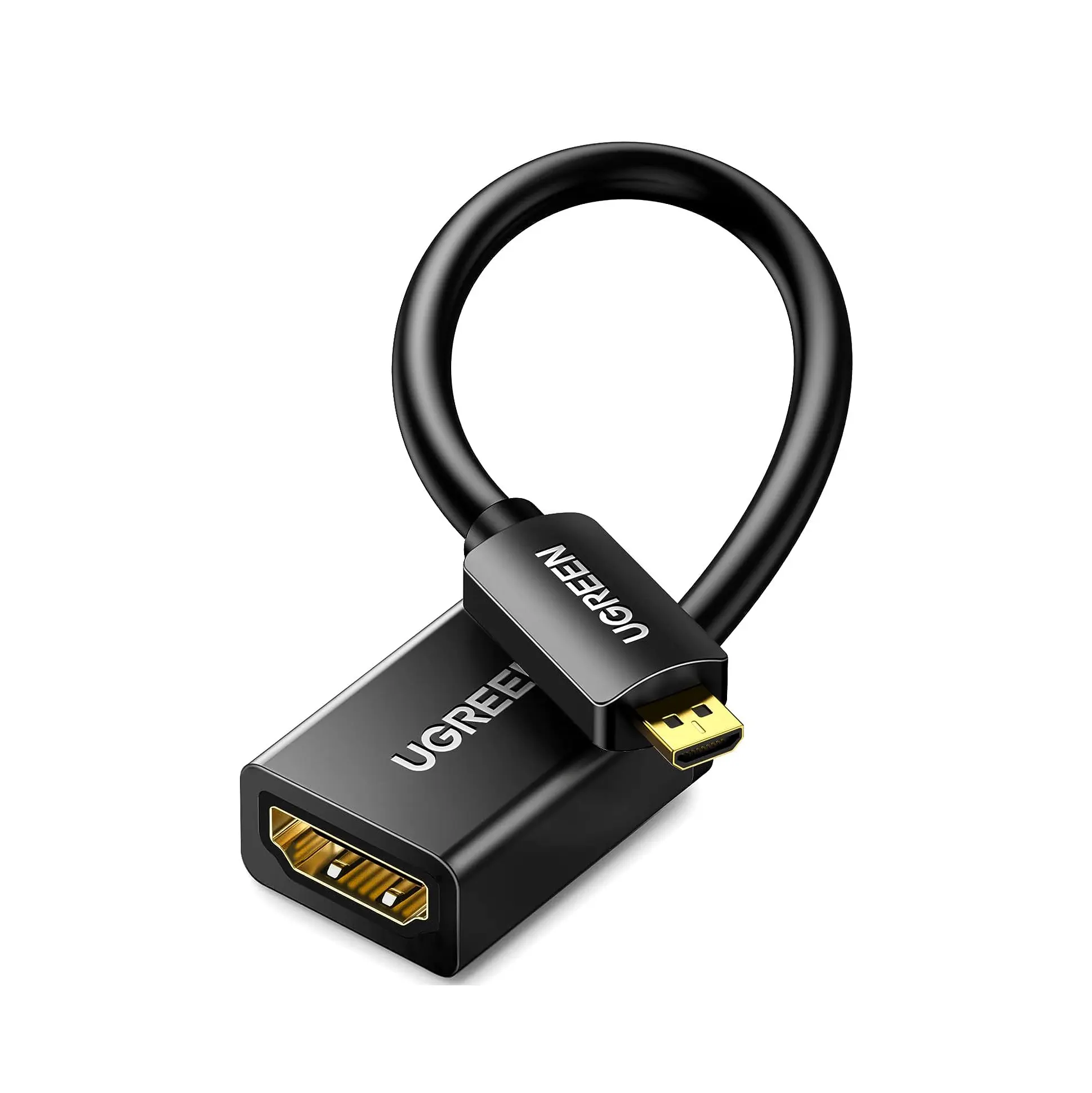 UGREEN Micro HDMI-HDMI адаптер папа-папа кабель HD-MI 2,0 4K @ 60 Гц HDR 3DDolby 18 Гбит/с высокоскоростной