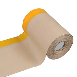 Película protectora de papel kraft para coche, película de plástico Pe pregrabada, resistente al calor