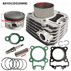 Kit de Cilindro de Motor de Motocicleta Compatible con BAYOU 250 con Diámetro de Cilindro de 69 mm y Pistón de 250 cc, Piezas CNC para Motocicleta - Product Image 2