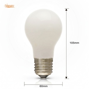 <span class=keywords><strong>Ampoule</strong></span> LED à filament givré A19 A60 E27 4W 6W Dimmable Blanc chaud 2700K CRI80 Télécommande Certifiée CE 90 Lm/W 50000 heures - Product Image 4