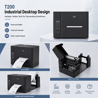 Imprimante d'étiquettes à ruban à transfert thermique de haute qualité 300dpi Machine d'expédition de codes à barres de style couleur avec logiciel gratuit en Stock
