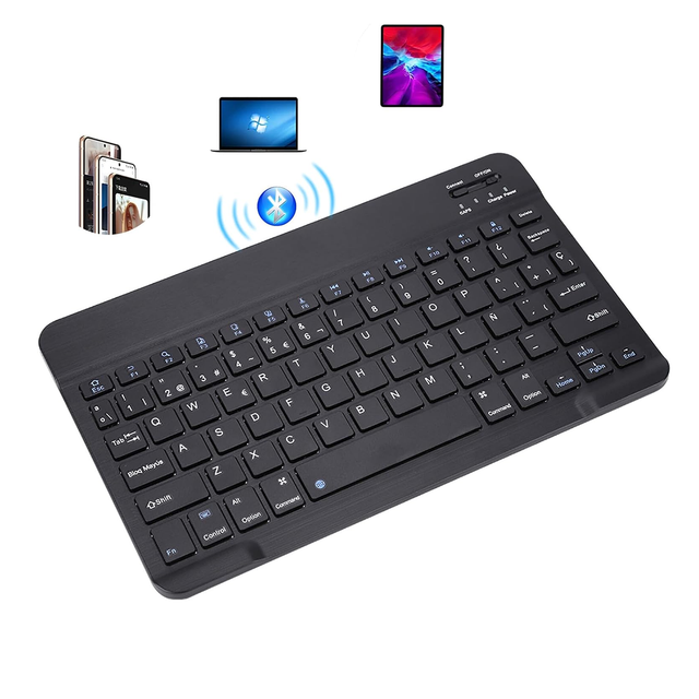 Fast Delivery ABS Portable ultra Slim Tablet  Teclado Inalambrico bluetooth Mini Wireless Keyboard