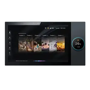 Tuya 10インチスマートコントロールミュージックタッチスクリーンスピーカーアンプゲートウェイコントロールパネル付き