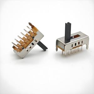 Hot bán Dip 2p4t 12pin dọc trượt chuyển ví dụ như ss24d02 với thanh định vị, núm chiều cao tùy chỉnh cho âm thanh & thông minh tấm - Product Image 1