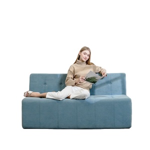 Sofá Modular Cuadrado Retro Comprimido para Sala de Estar, Convertible, Casual y de Lujo - Product Image 1