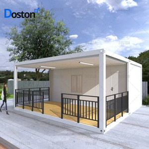 Nuevas llegadas Casas contenedor de revestimiento de madera Casa Modular De 2 Plantas Casas prefabricadas de dos pisos - Product Image 1