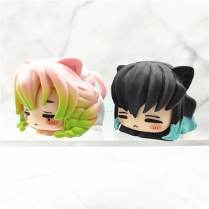6 pz/set cacciatrice di demoni Tanjirou Nezuko Zenitsu <span class=keywords><strong>Inosuke</strong></span> Mitsuri gatto addormentato Figure in PVC decorazione Desktop Action Figure giocattoli - Product Image 5