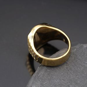<span class=keywords><strong>Personalizado</strong></span> 2024 sin deslustre joyería impermeable moda fina Hip Hop 316 Acero inoxidable St. Jude chapado en oro anillos de Jesús para hombres - Product Image 2