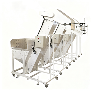 Alimentateur à bande en acier inoxydable personnalisé <span class=keywords><strong>YUJU</strong></span> avec buse d'aspiration à vitesse réglable, moteur 220V 200W, garantie 1 an, accès à distance - Product Image 2