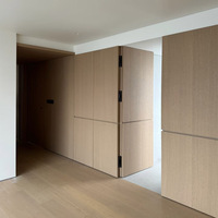 Porte secrète invisible en bois plaqué, personnalisée, minimaliste et professionnelle, surface finie, sans cadre