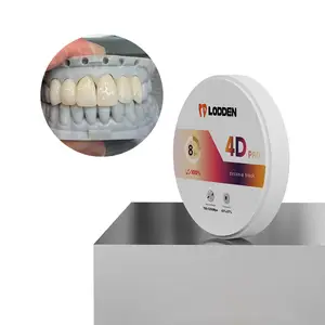 लॉडेन डेंटल ज़िरकोनिया डिस्क दंत चिकित्सा सामग्री 10-30 मिमी 4DPRO मल्टीलेयर ज़िरकोनियम ब्लॉक