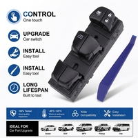 Interruptor de Elevalunas Eléctrico 25401-3NF0A 25401-3SH1A, Lado Delantero Izquierdo del Conductor, para Nissan Leaf/Altima 2013-2018, Sentra Rogue 2013-2019