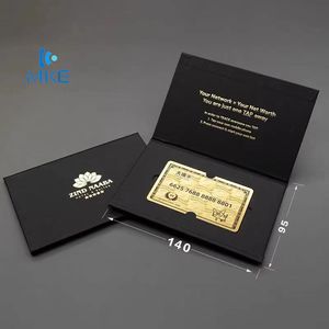 นามบัตรโลหะพร้อมกล่อง