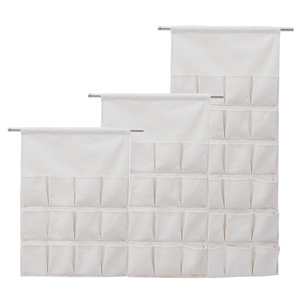 Toile vierge personnalisée 12 16 24 25 pochettes, sacs de rangement par sublimation, sac à vêtements suspendu au mur - Product Image 1