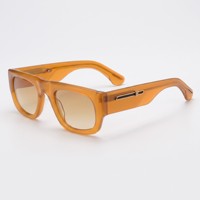 Lunettes de soleil 2026 haut de gamme faites à la main en acétate épais, verres TAC UV400, monture rétro vintage, marque personnalisée, vente en gros OEM