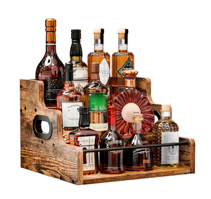 Estante de Almacenamiento de Condimentos de Cocina de Madera de Tres Niveles, Móvil, Ligero, a Prueba de Polvo, con Fácil Montaje - Product Image 1