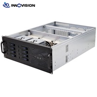 Nouvelle conception, boîtier de rack 4U, 630 mm, 8 baies de disques durs, serveur de stockage à échange à chaud