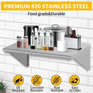 24*14 tường kệ thép không gỉ, treo tường nổi kệ cho nhà hàng, nhà bếp, nhà và khách sạn - Product Image 6