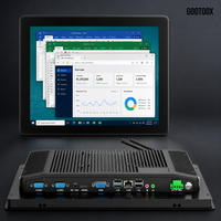 Panel PC Industrial de 12.1/13.3/15/15.6/21.5 Pulgadas, Computadora Táctil Todo en Uno Integrada Sin Ventilador para IoT Edge Computing Gateway