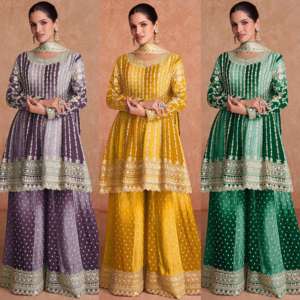 Designer Gulkayra Vaani Salwar Kameez Costume pour les femmes de mariage et de fête disponible à un prix abordable - Product Image 2