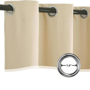 Sombrilla de cortina de poliéster impermeable gruesa para exteriores, protección solar y aislamiento térmico, tela acabada para pérgola Gazebo - Product Image 4