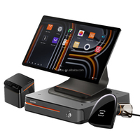Système de point de vente Sunmi T3 Pro à double écran avec logo personnalisé, écran tactile 15,6 pouces, prise en charge du tiroir-caisse pour supermarchés et commerces de détail