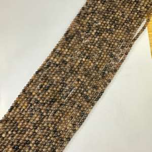 Andalusite ลูกปัดแอนดาลูไนท์ทรงกลมเรียบเนียนขนาด4-12มม. สำหรับทำเครื่องประดับ - Product Image 4