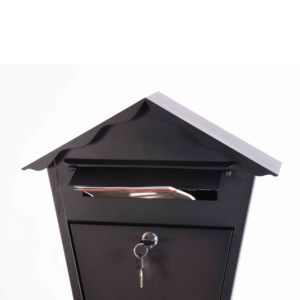 Buzón de Correos con Cerradura <span class=keywords><strong>para</strong></span> Montar en la Pared, Buzón de Seguridad Triangular Horizontal, Buzón de Correos Vertical Impermeable <span class=keywords><strong>para</strong></span> Exteriores con Llave - Product Image 2