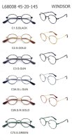 Lunettes de jeu unisexes pour adultes, de luxe, rétro, en métal et acétate, monture ronde complète, petite monture, fabriquées à la main, durables, avec étui à lunettes