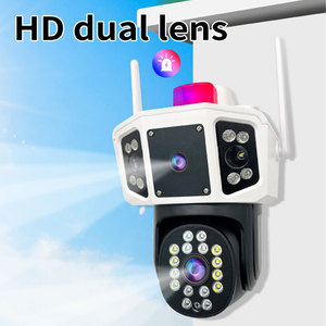 Q618 Súng Và Bóng Webcam 4MP Wifi Máy Ảnh HD Ống Kính Kép PTZ Xoay Ba Acreen Giám Sát Thời Gian Thực Âm Thanh Và Hình Ảnh Báo Động - Product Image 3