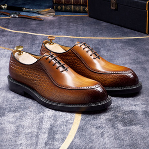 Zapatos Formales de Cuero Premium para Hombre de Alta Calidad con Suela de Goma para Bodas que Proporcionan Excelente Resistencia al Deslizamiento - Product Image 1