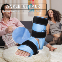 Packs froids gel réutilisables Packs chauds et froids pour le soulagement de la douleur au pied Tendinite d'Achille Chevilles Talons Blessures-Enveloppe de la banquise